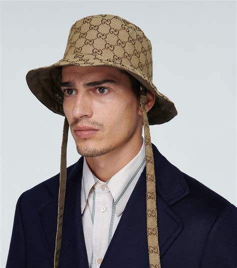 gucci mens hat price|gucci bucket hat for men.